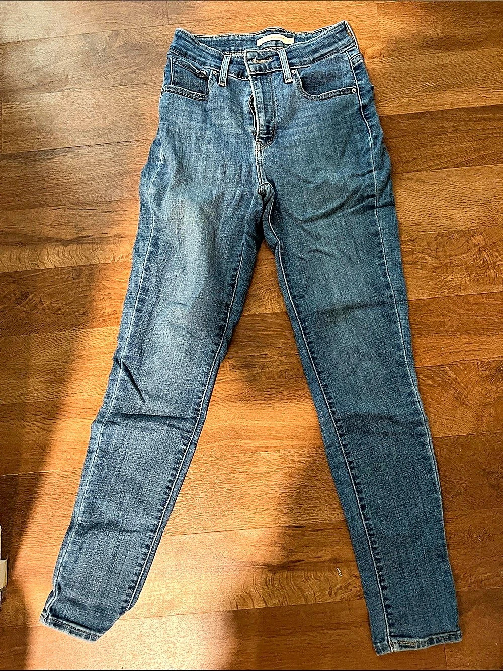 Levi's 721 High Rise Skinny Jeans Blue Waist 25